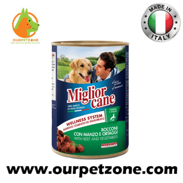 Miglior Cane Dog Beef & Vegetables 400g