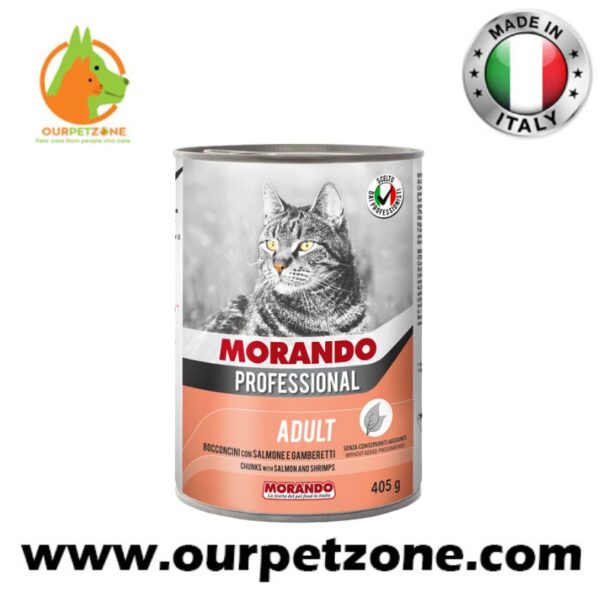 Morando Cat Salmon & Shrimps 405G