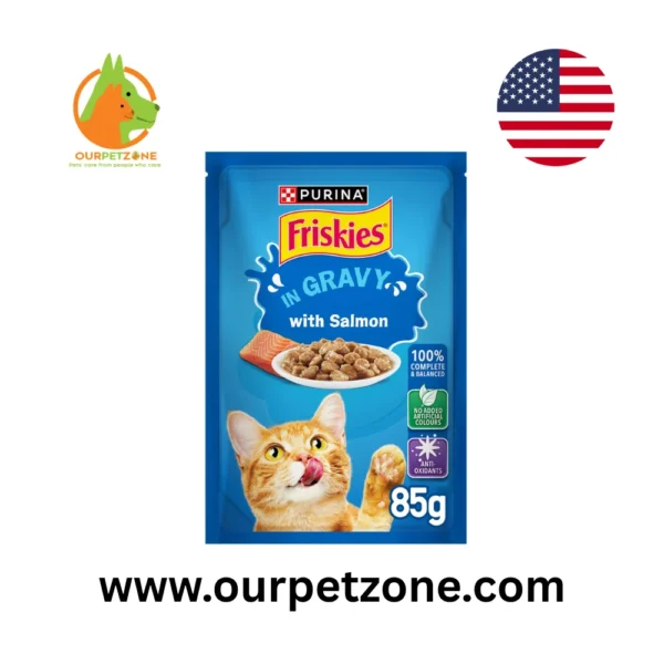 Purina Friskies - Salmon Chunks In Gravy Wet Cat Food 85g