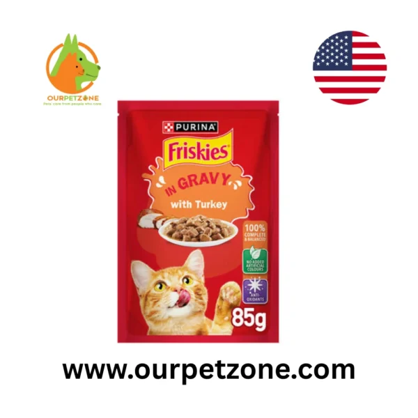 Purina Friskies - Turkey Chunks In Gravy Wet Cat Food 85g
