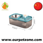 Pet Water Fountain and Food Bowl