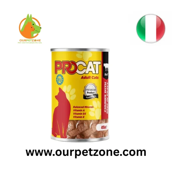 Pro Cat Chuncks Beef 415g