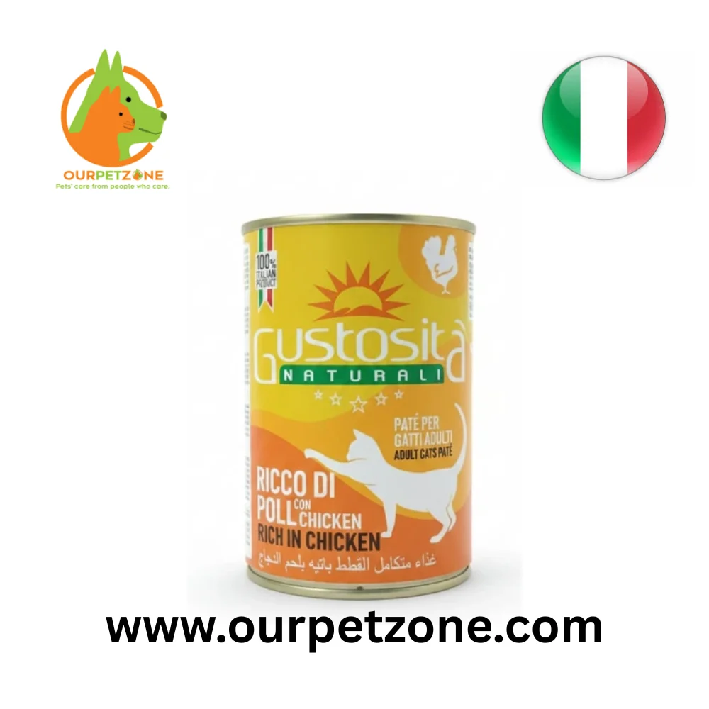 www.ourpetzone.com (89) Gustosita Cat Pate Chicken 400g - Image 1