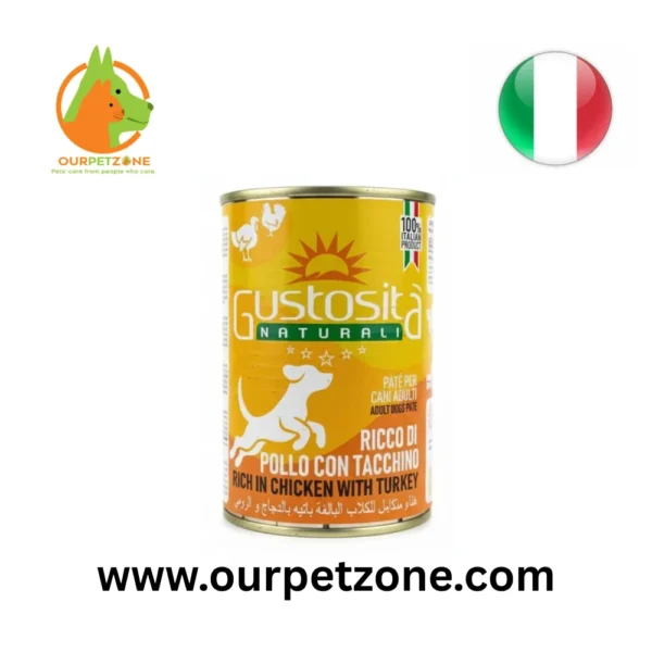 Gustosita Dog Pate Chicken With Turkey 400g