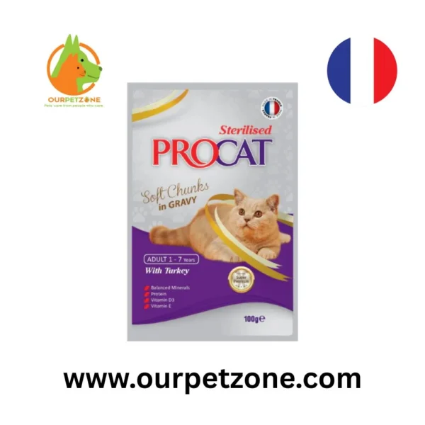 Pro Cat TURKEY STIRILISED 100g
